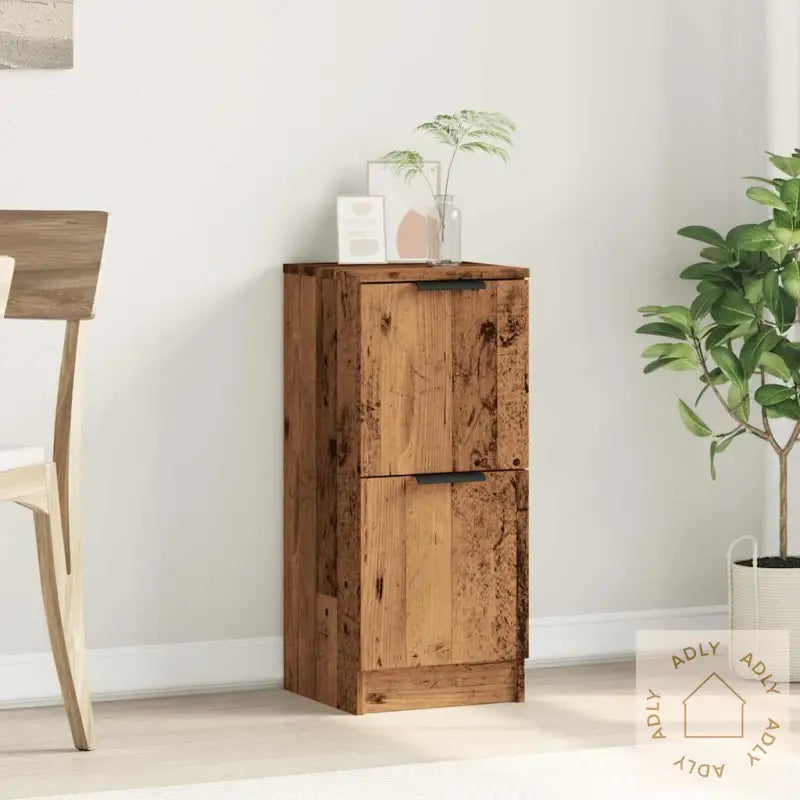 Skjenk Gammelt Tre 30X30X70 Cm Konstruert Tre