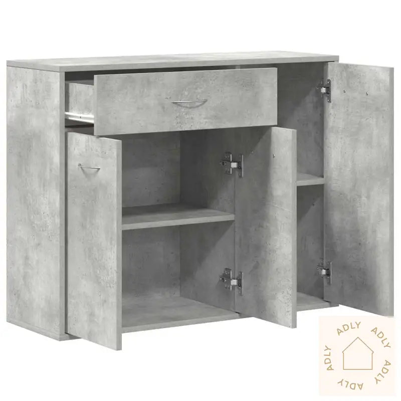 Skjenk Betonggrå 88X30X70 Cm Konstruert Tre