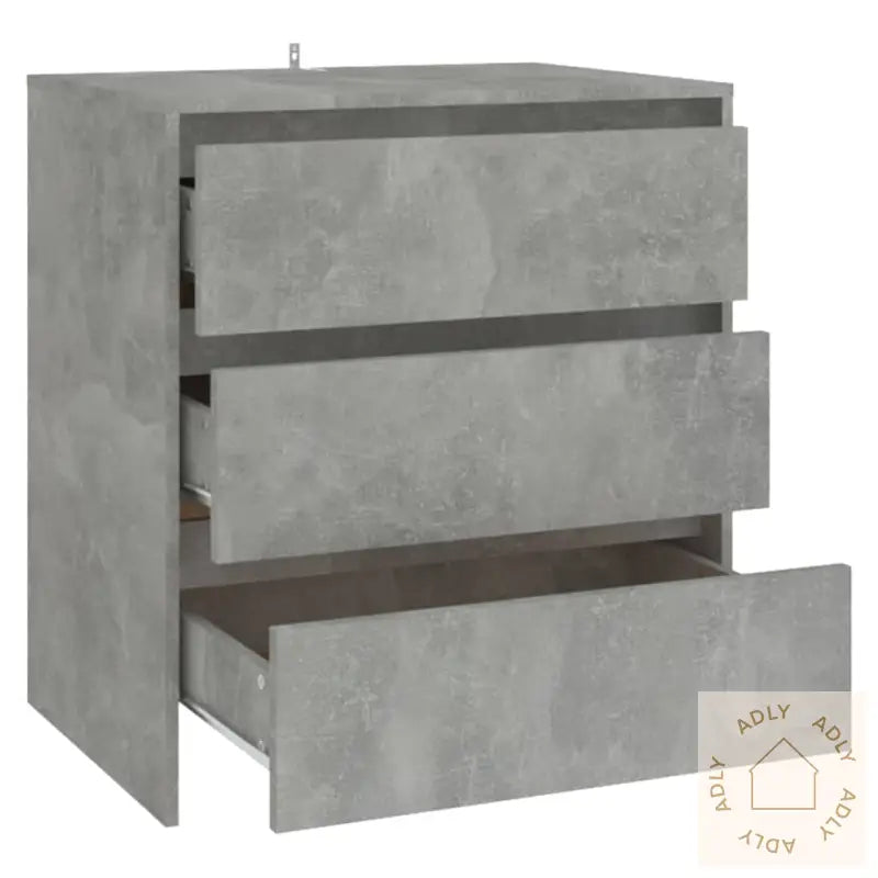 Skjenk Betonggrå 70X41X75 Cm Konstruert Tre