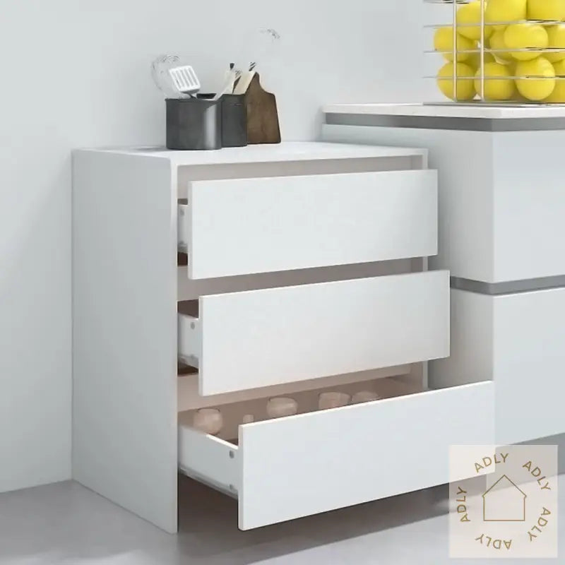 Skjenk Hvit 70X41X75 Cm Konstruert Tre