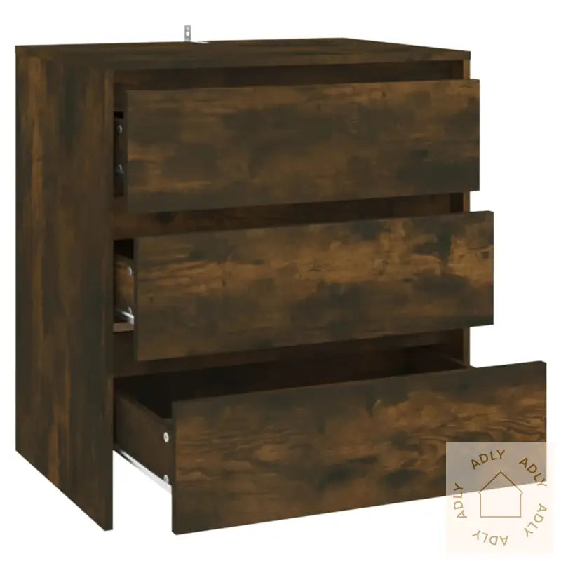 Skjenk Røkt Eik 70X41X75 Cm Konstruert Tre