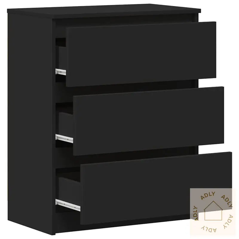 Skjenk Svart 60X35X76 Cm Konstruert Tre