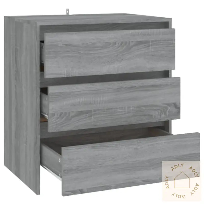 Skjenk Grå Sonoma 70X41X75 Cm Konstruert Tre