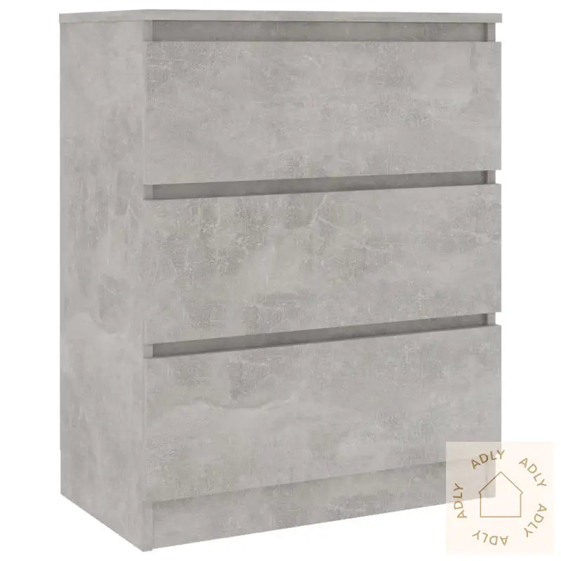 Skjenk Betonggrå 60X35X76 Cm Konstruert Tre