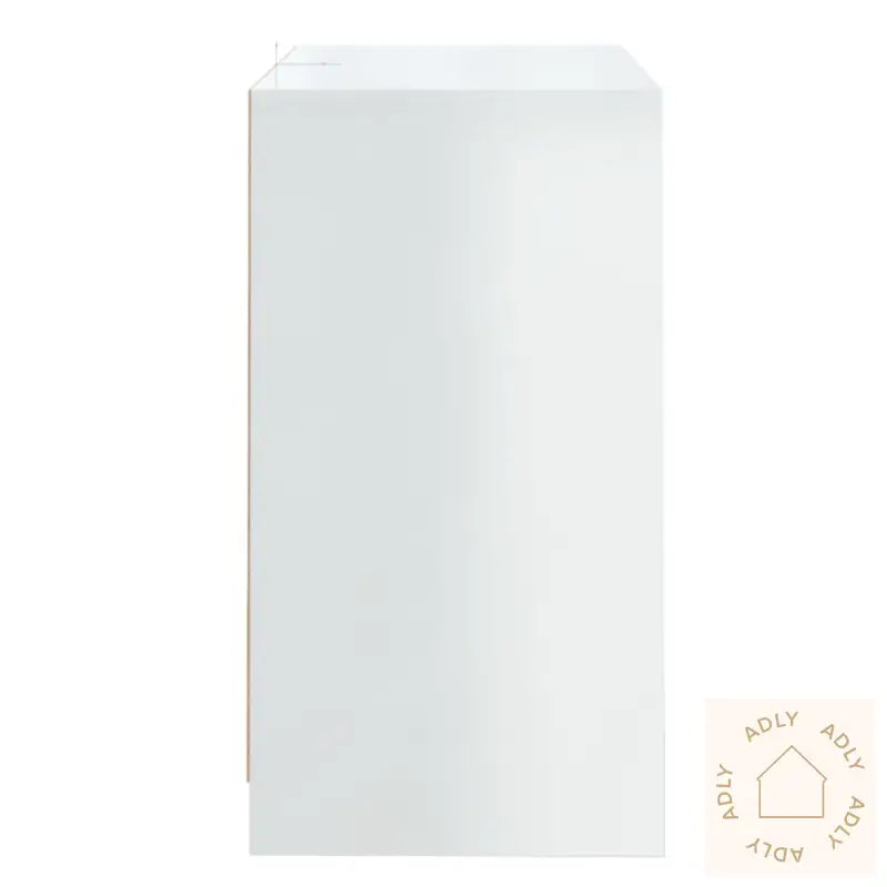 Skjenk Høyglans Hvit 70X41X75 Cm Konstruert Tre