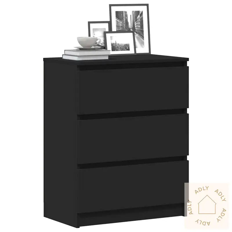 Skjenk Svart 60X35X76 Cm Konstruert Tre