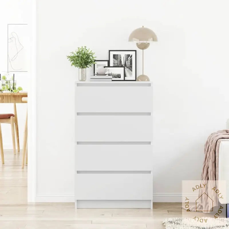 Skjenk Hvit 60X35X98,5 Cm Konstruert Tre