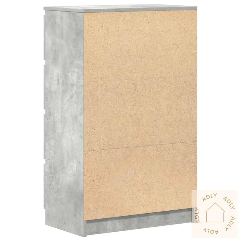 Skjenk Betonggrå 60X35X98,5 Cm Konstruert Tre