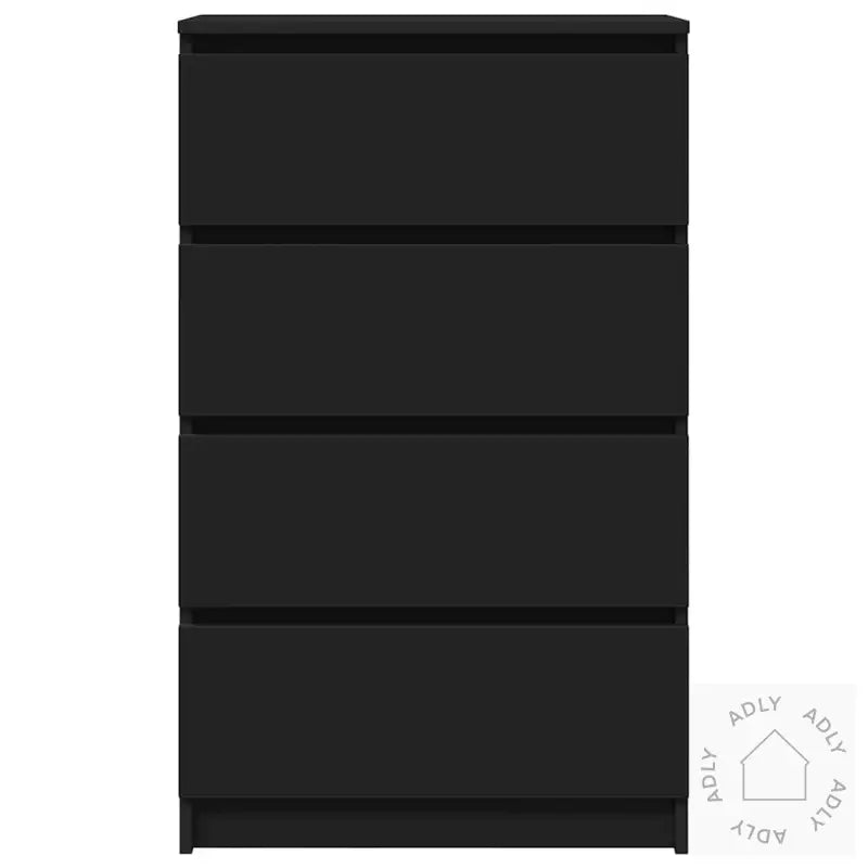 Skjenk Svart 60X35X98,5 Cm Konstruert Tre