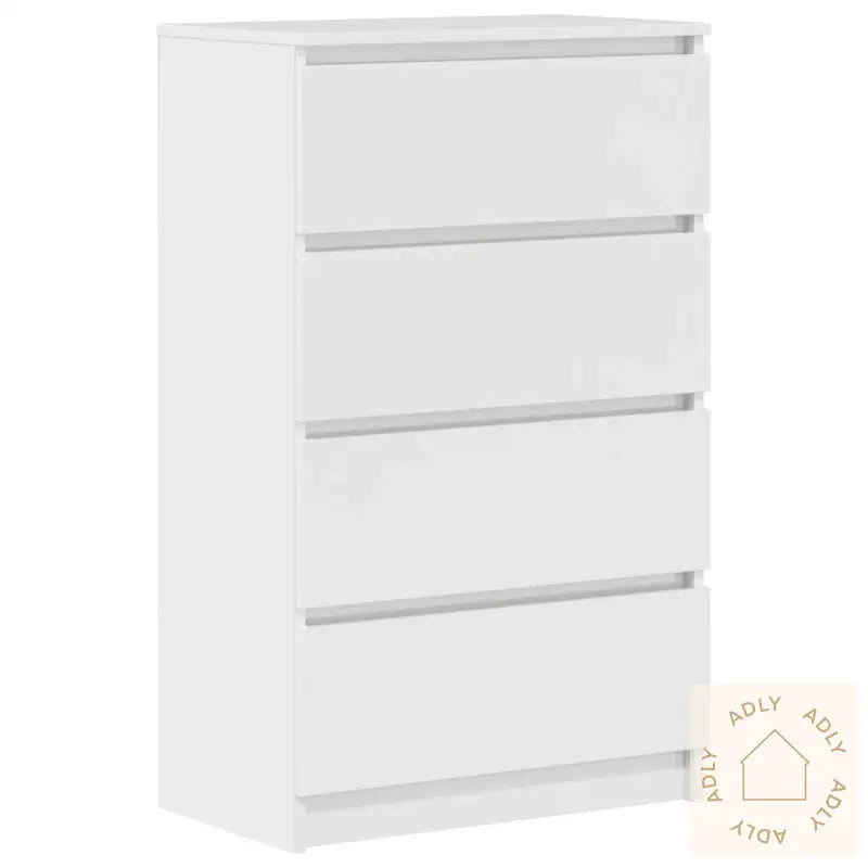 Skjenk Høyglans Hvit 60X35X98,5 Cm Konstruert Tre
