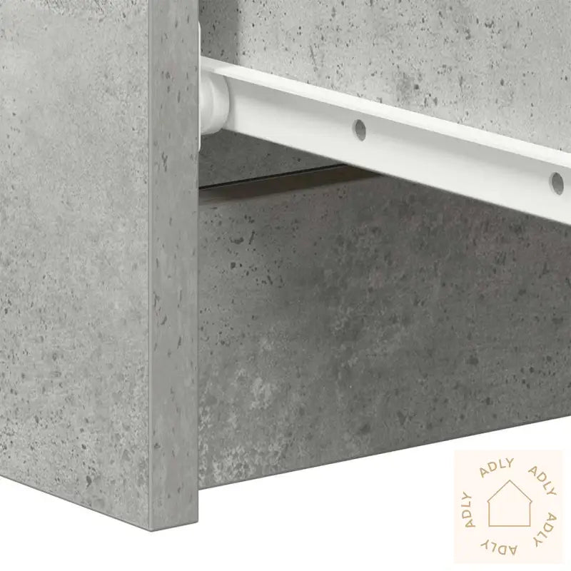 Skjenk Betonggrå 60X35X98,5 Cm Konstruert Tre