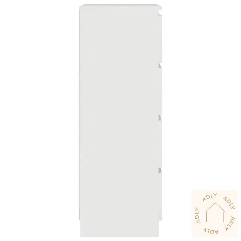 Skjenk Høyglans Hvit 60X35X98,5 Cm Konstruert Tre