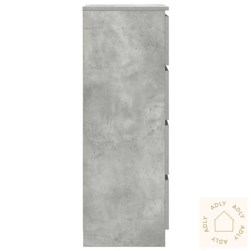 Skjenk Betonggrå 60X35X98,5 Cm Konstruert Tre