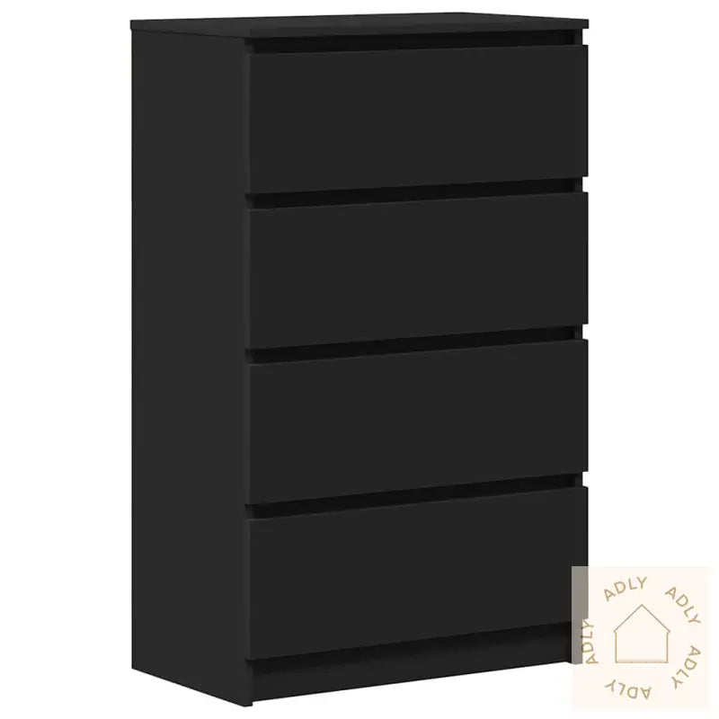 Skjenk Svart 60X35X98,5 Cm Konstruert Tre