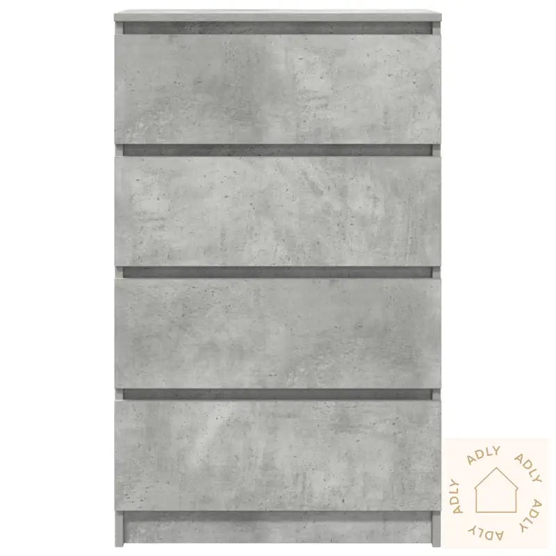 Skjenk Betonggrå 60X35X98,5 Cm Konstruert Tre