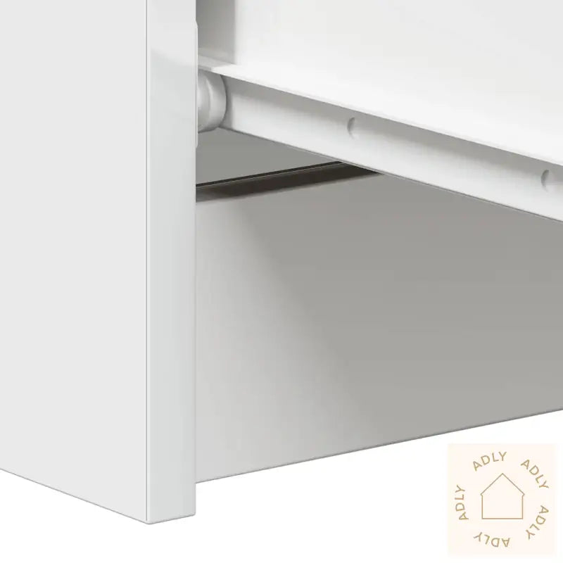 Skjenk Høyglans Hvit 60X35X98,5 Cm Konstruert Tre