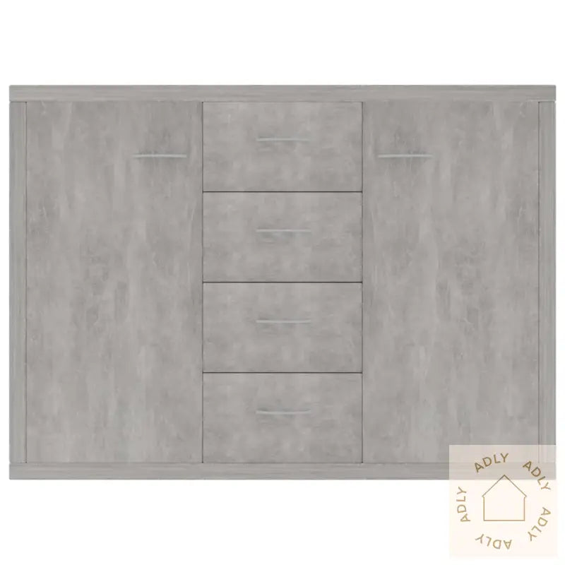 Skjenk Betonggrå 88X30X65 Cm Konstruert Tre