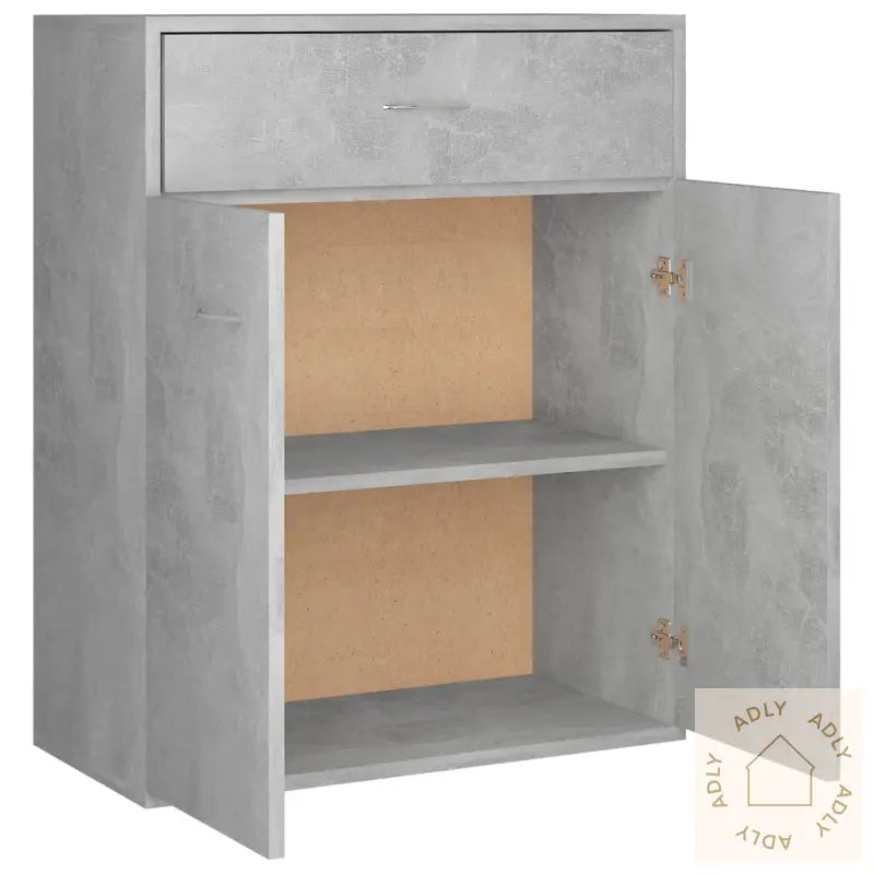 Skjenk Betonggrå 60X30X75 Cm Konstruert Tre