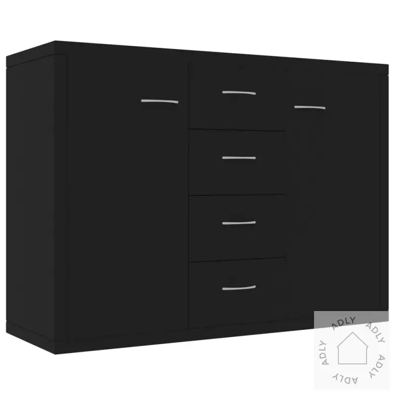 Skjenk Svart 88X30X65 Cm Konstruert Tre