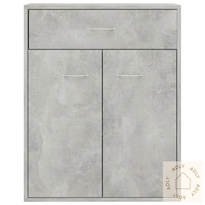 Skjenk Betonggrå 60X30X75 Cm Konstruert Tre