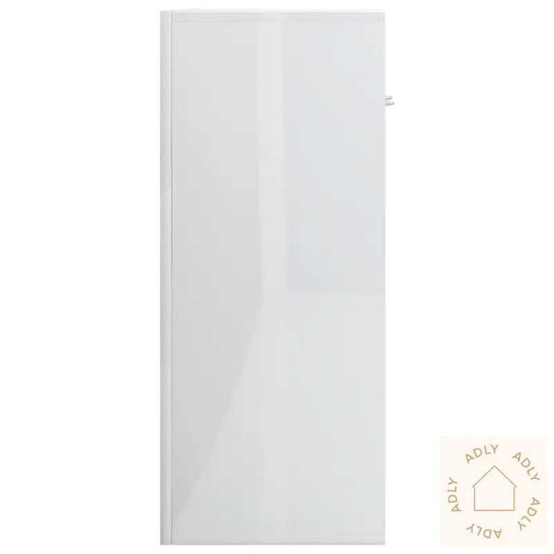 Skjenk Høyglans Hvit 60X30X75 Cm Konstruert Tre