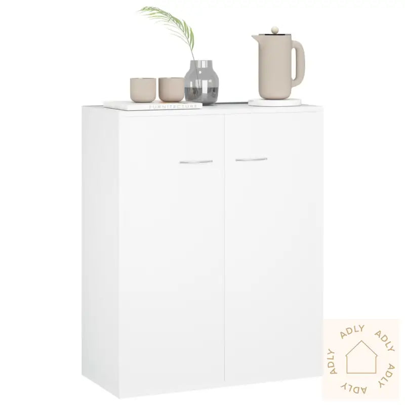 Skjenk Hvit 60X30X75 Cm Konstruert Tre