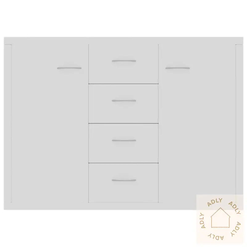 Skjenk Hvit 88X30X65 Cm Konstruert Tre