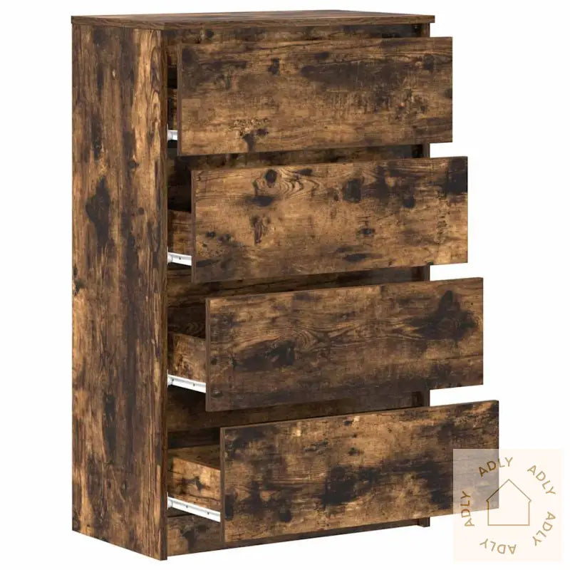 Skjenk Røkt Eik 60X35X98,5 Cm Konstruert Tre