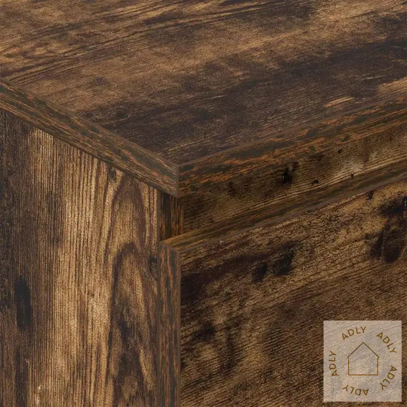Skjenk Røkt Eik 60X35X98,5 Cm Konstruert Tre
