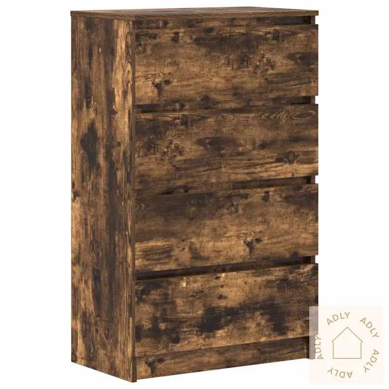 Skjenk Røkt Eik 60X35X98,5 Cm Konstruert Tre