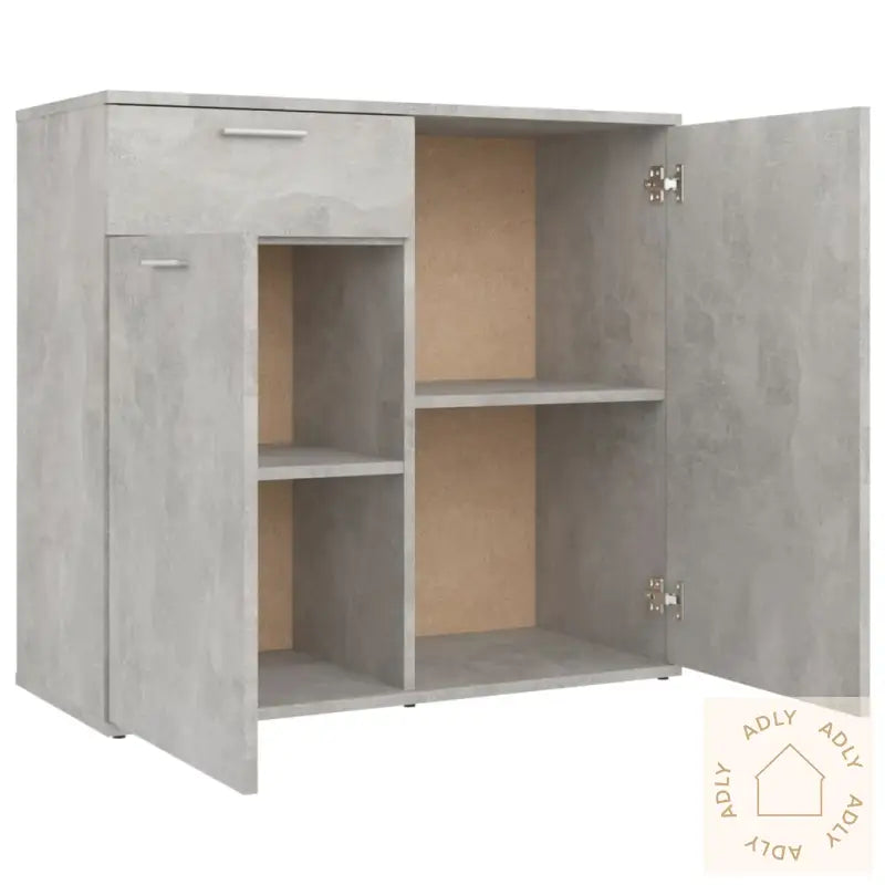 Skjenk Betonggrå 80X36X75 Cm Konstruert Tre