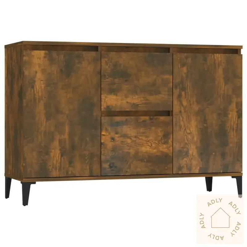 Skjenk Røkt Eik 104X35X70 Cm Konstruert Tre