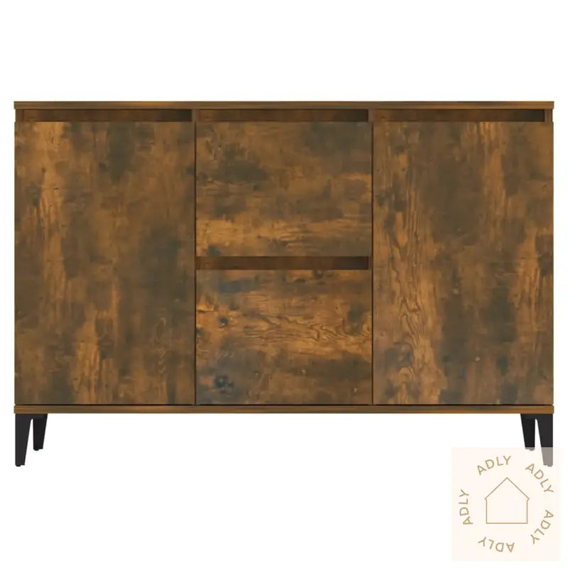 Skjenk Røkt Eik 104X35X70 Cm Konstruert Tre