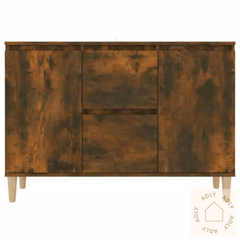 Skjenk Røkt Eik 101X35X70 Cm Konstruert Tre