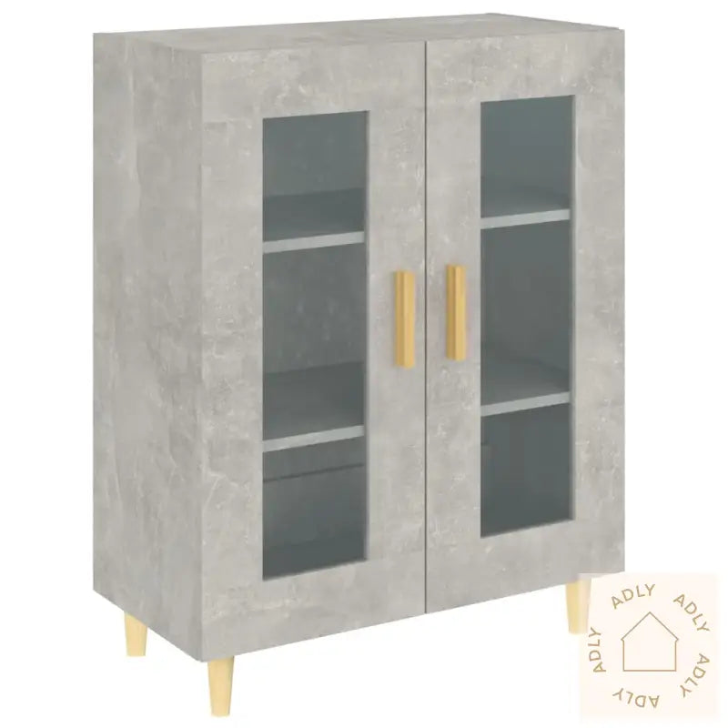 Skjenk Betonggrå 69,5X34X90 Cm Konstruert Tre
