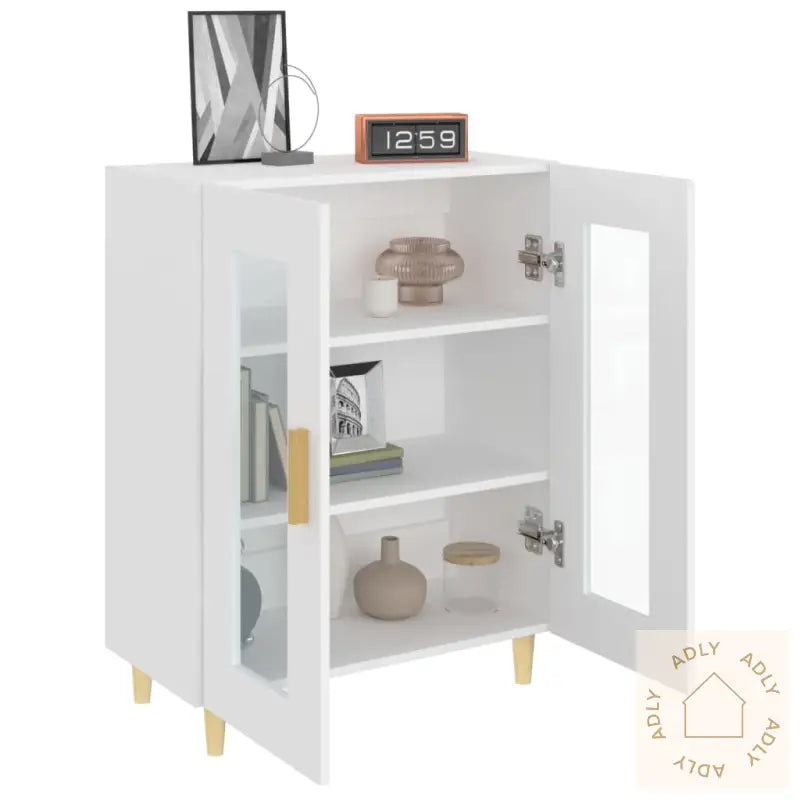 Skjenk Hvit 69,5X34X90 Cm Konstruert Tre