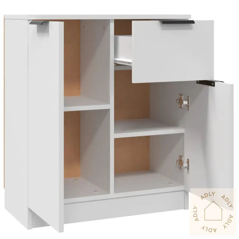 Skjenk Hvit 60X30X70 Cm Konstruert Tre