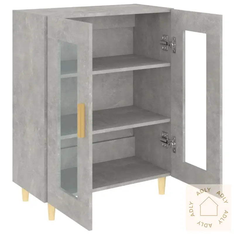 Skjenk Betonggrå 69,5X34X90 Cm Konstruert Tre