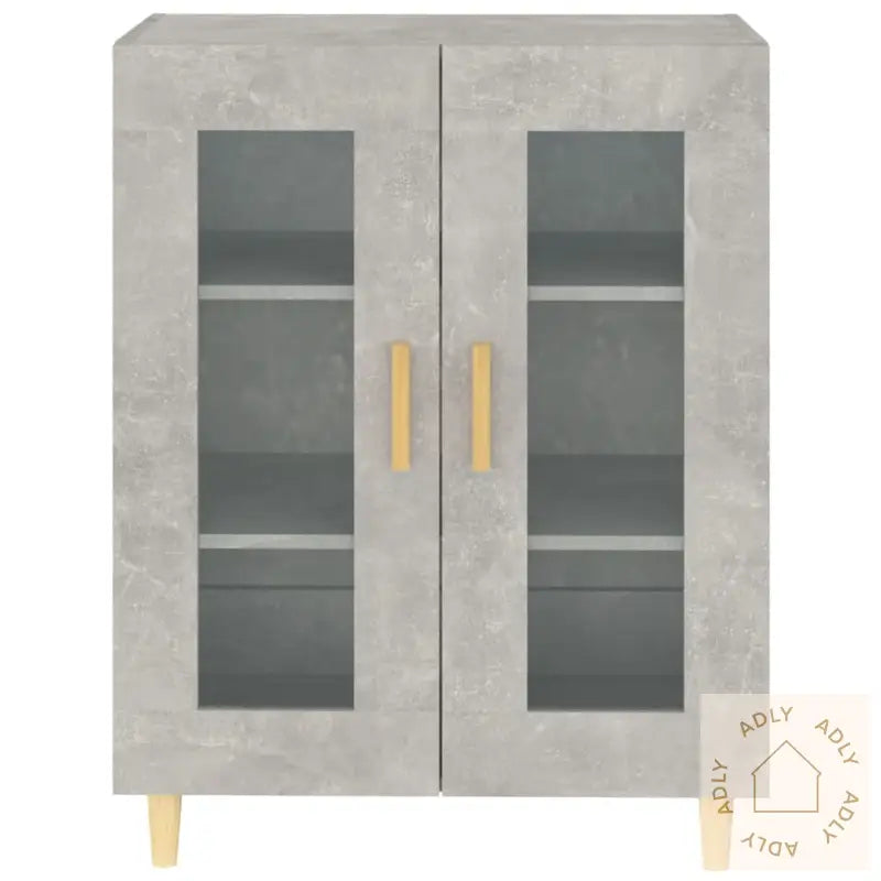 Skjenk Betonggrå 69,5X34X90 Cm Konstruert Tre