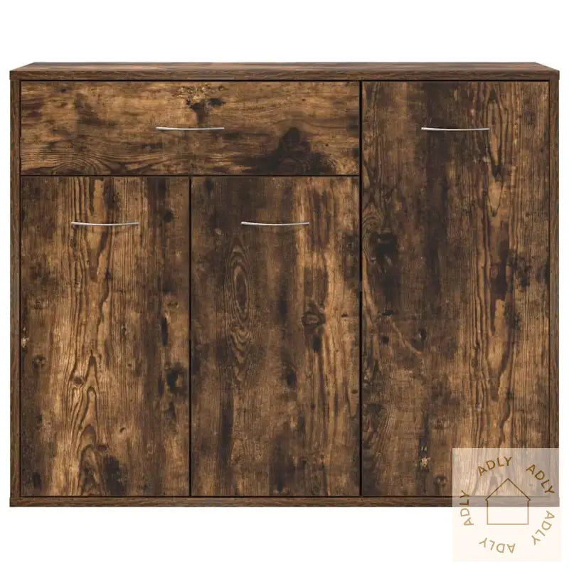 Skjenk Røkt Eik 88X30X70 Cm Konstruert Tre