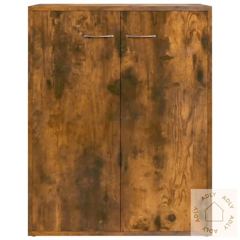 Skjenk Røkt Eik 60X30X75 Cm Konstruert Tre