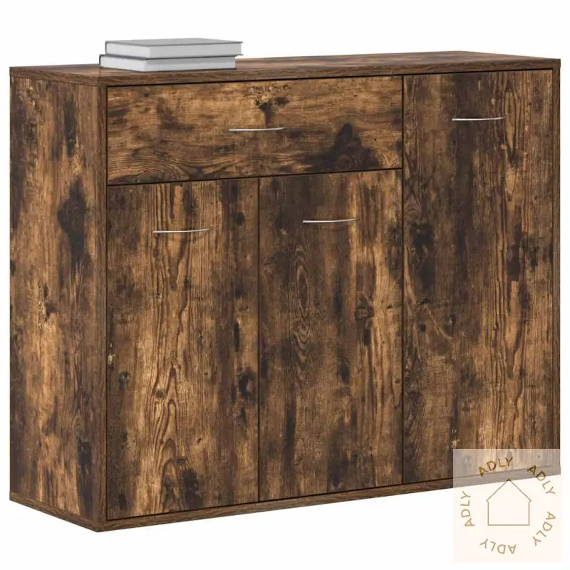 Skjenk Røkt Eik 88X30X70 Cm Konstruert Tre