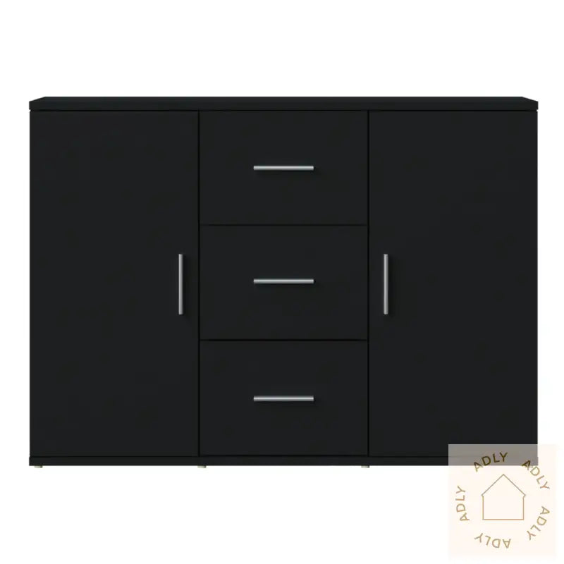 Skjenk Svart 91X29,5X65 Cm Konstruert Tre