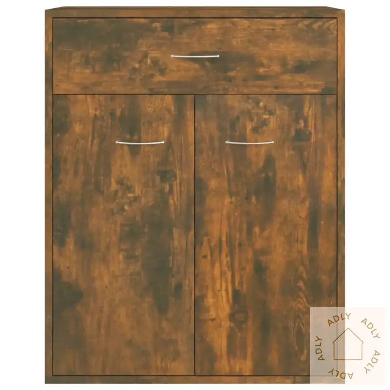 Skjenk Røkt Eik 60X30X75 Cm Konstruert Tre