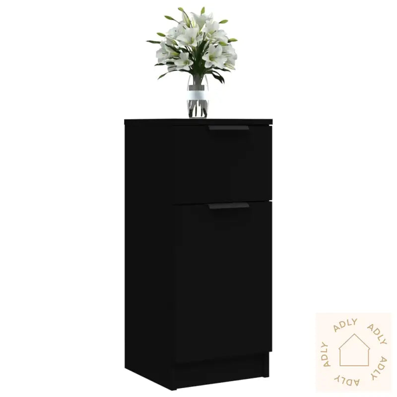 Skjenk Svart 30X30X70 Cm Konstruert Tre