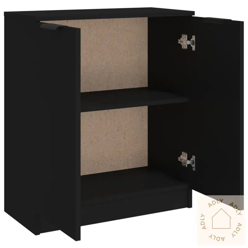 Skjenk Svart 60X30X70 Cm Konstruert Tre