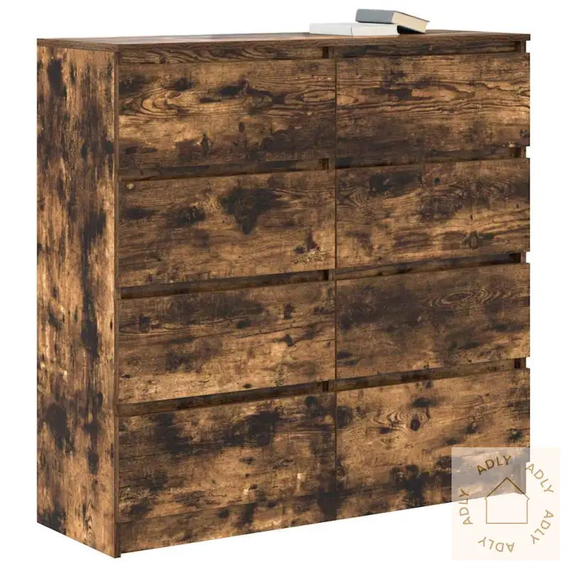 Skjenk Røkt Eik 100X35X99 Cm Konstruert Tre