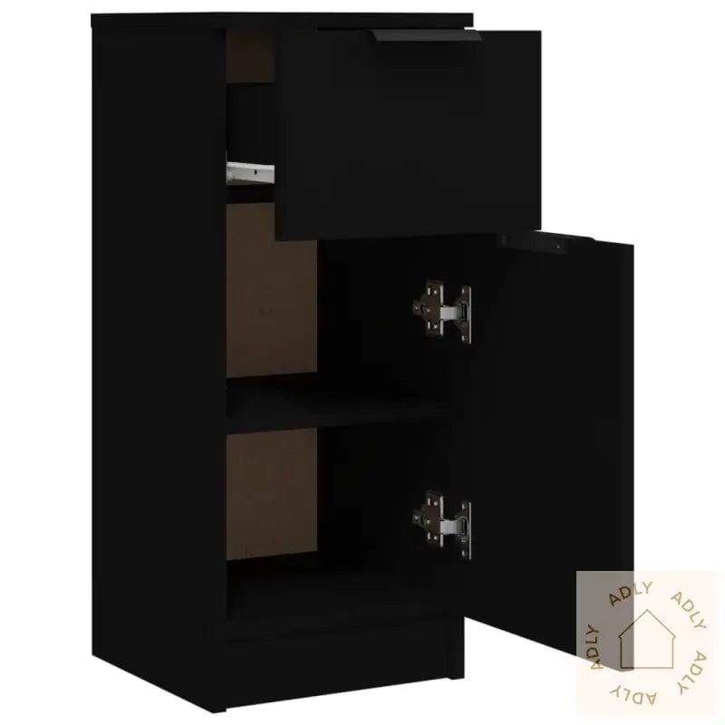 Skjenk Svart 30X30X70 Cm Konstruert Tre