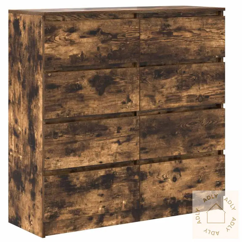 Skjenk Røkt Eik 100X35X99 Cm Konstruert Tre