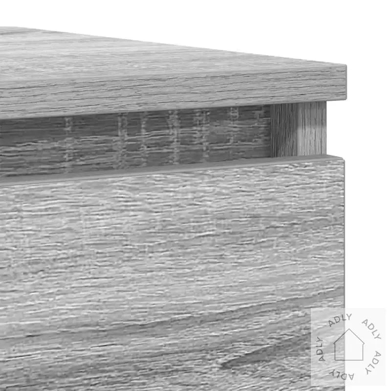 Skjenk Grå Sonoma 100X35X76 Cm Konstruert Tre